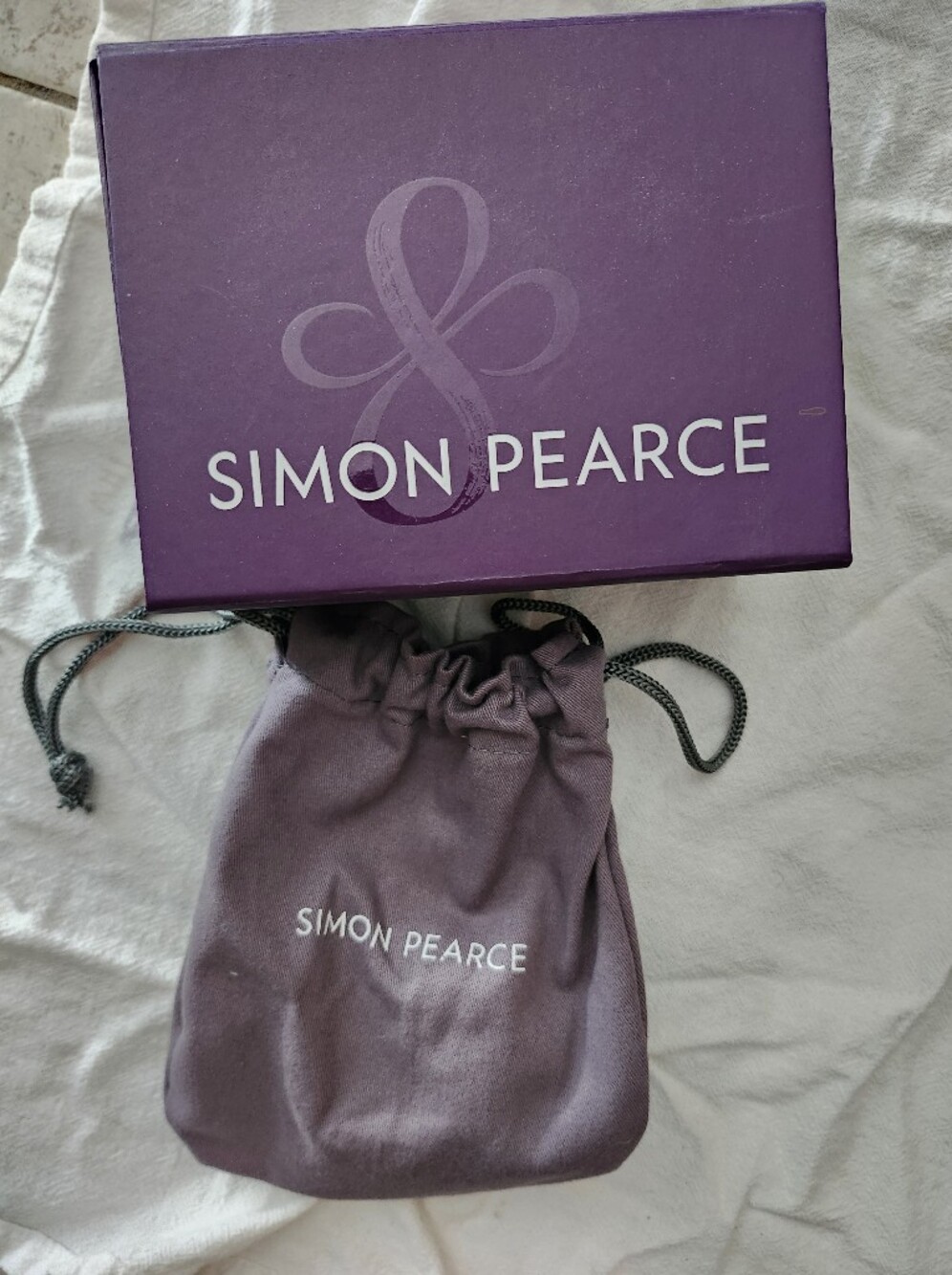 Simon Pearce Deep Purple Gift Box and Drawstring Pouch